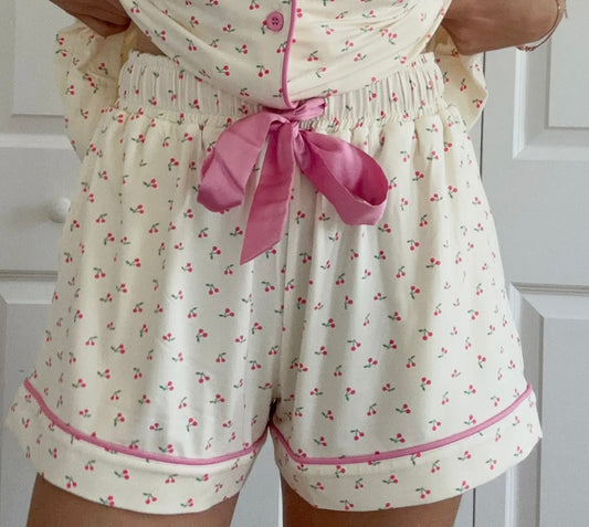 Cherry on Top Pajama Shorts