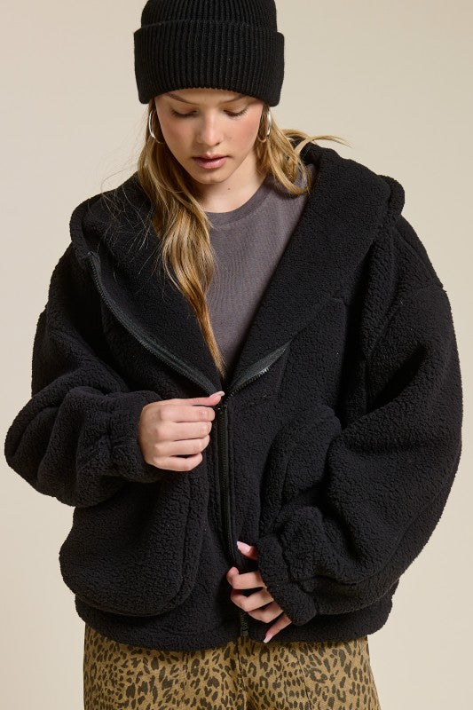 Karter Sherpa Zip Up Jacket