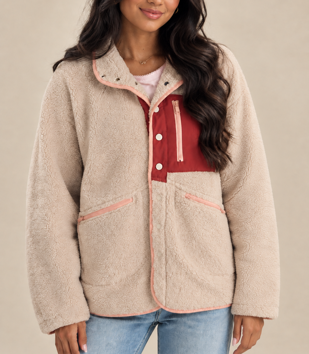 Sherpa Button Up Jacket