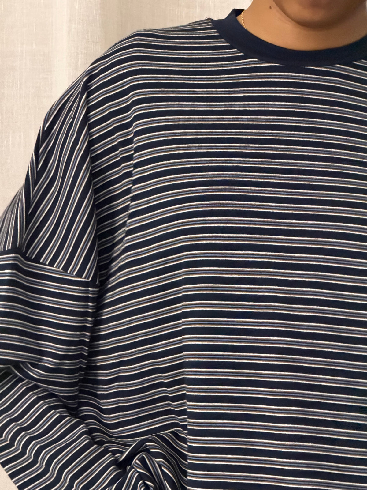 Celine Striped Top | Navy