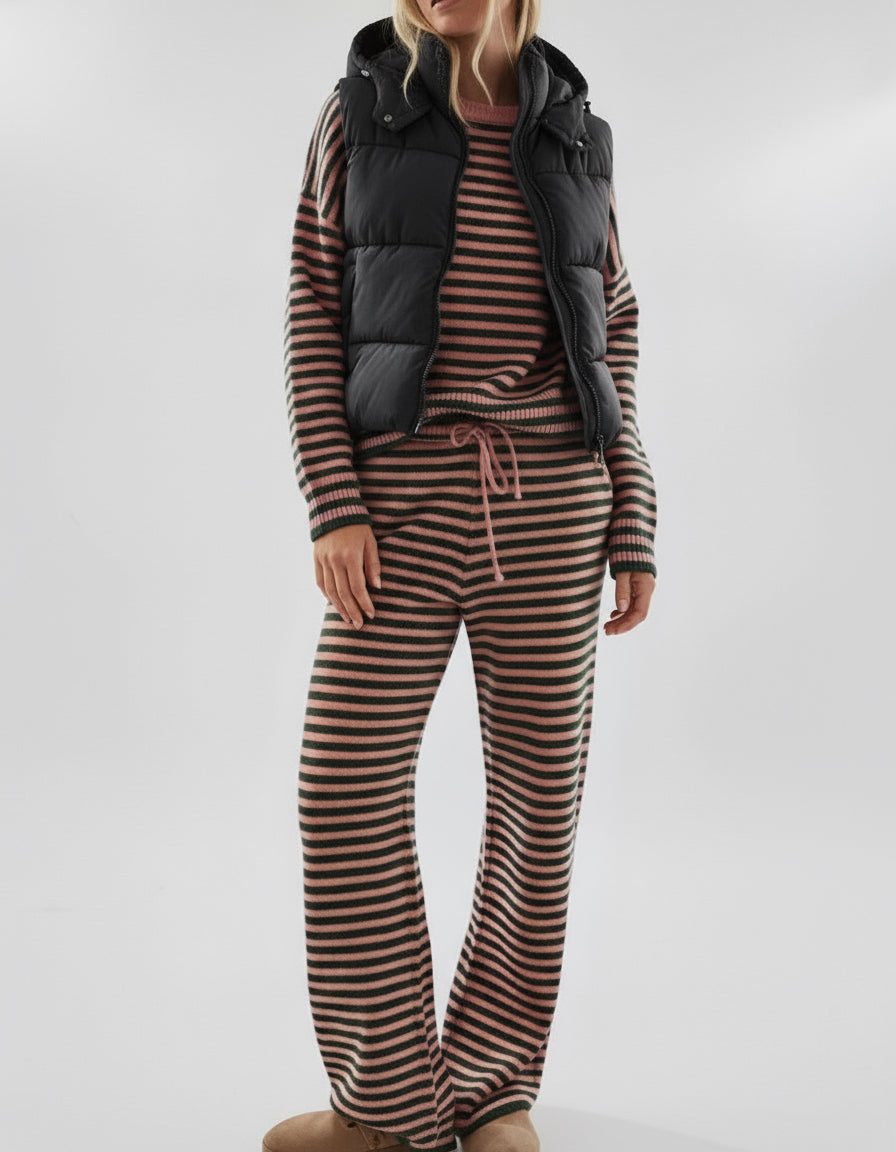 Just my Stripe Sweater & Wide Leg Pant Set