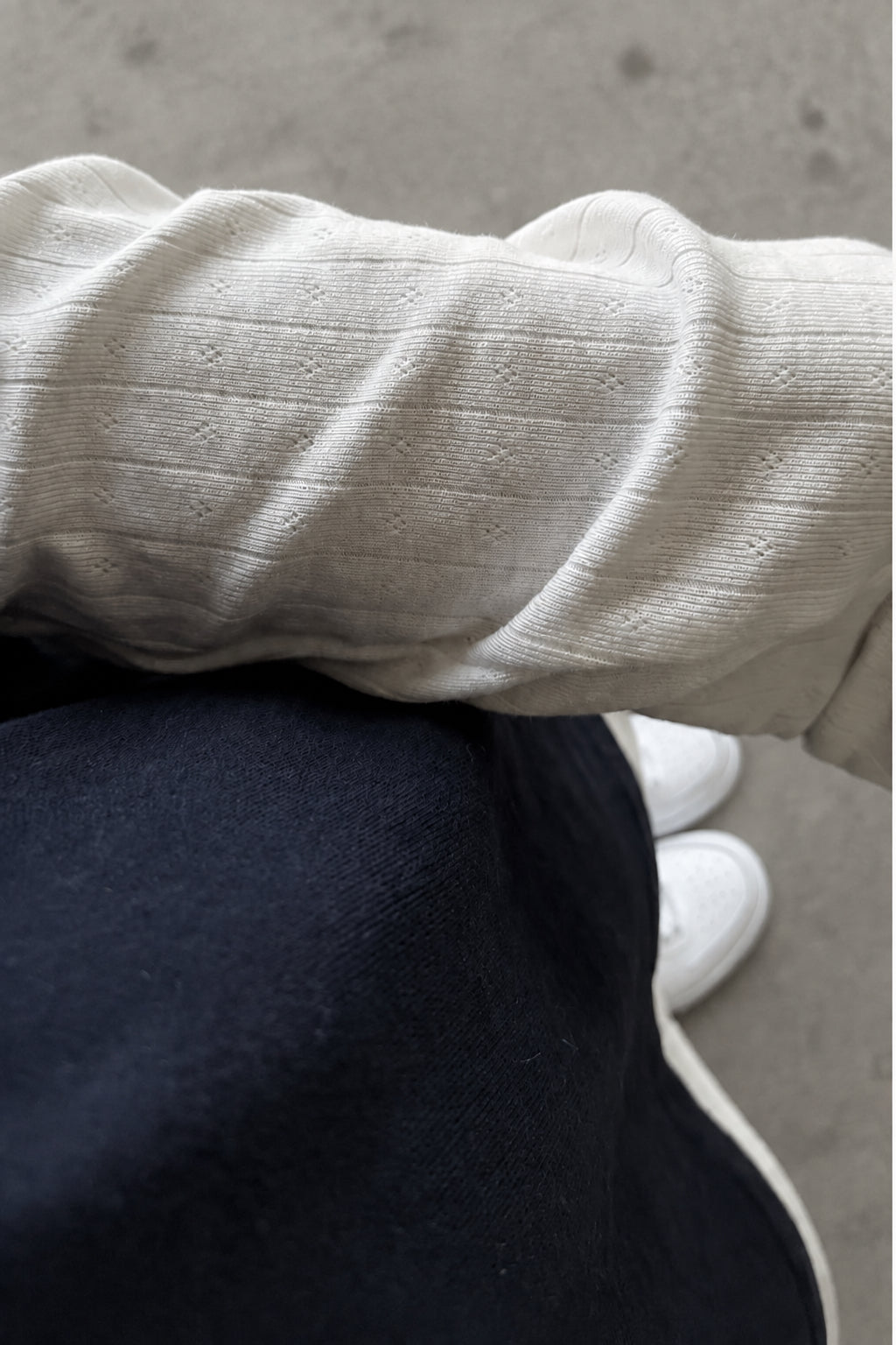 Layered Pointelle tee