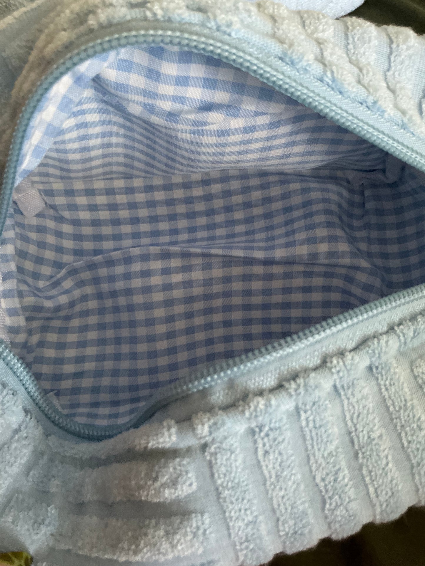 Textured Tile Toiletry Bag | Sky