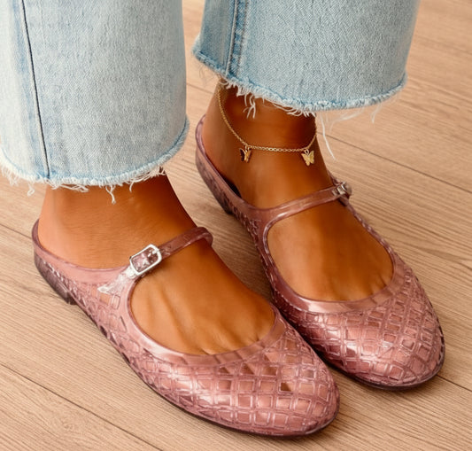 Jelly Ballerina slip on | blush