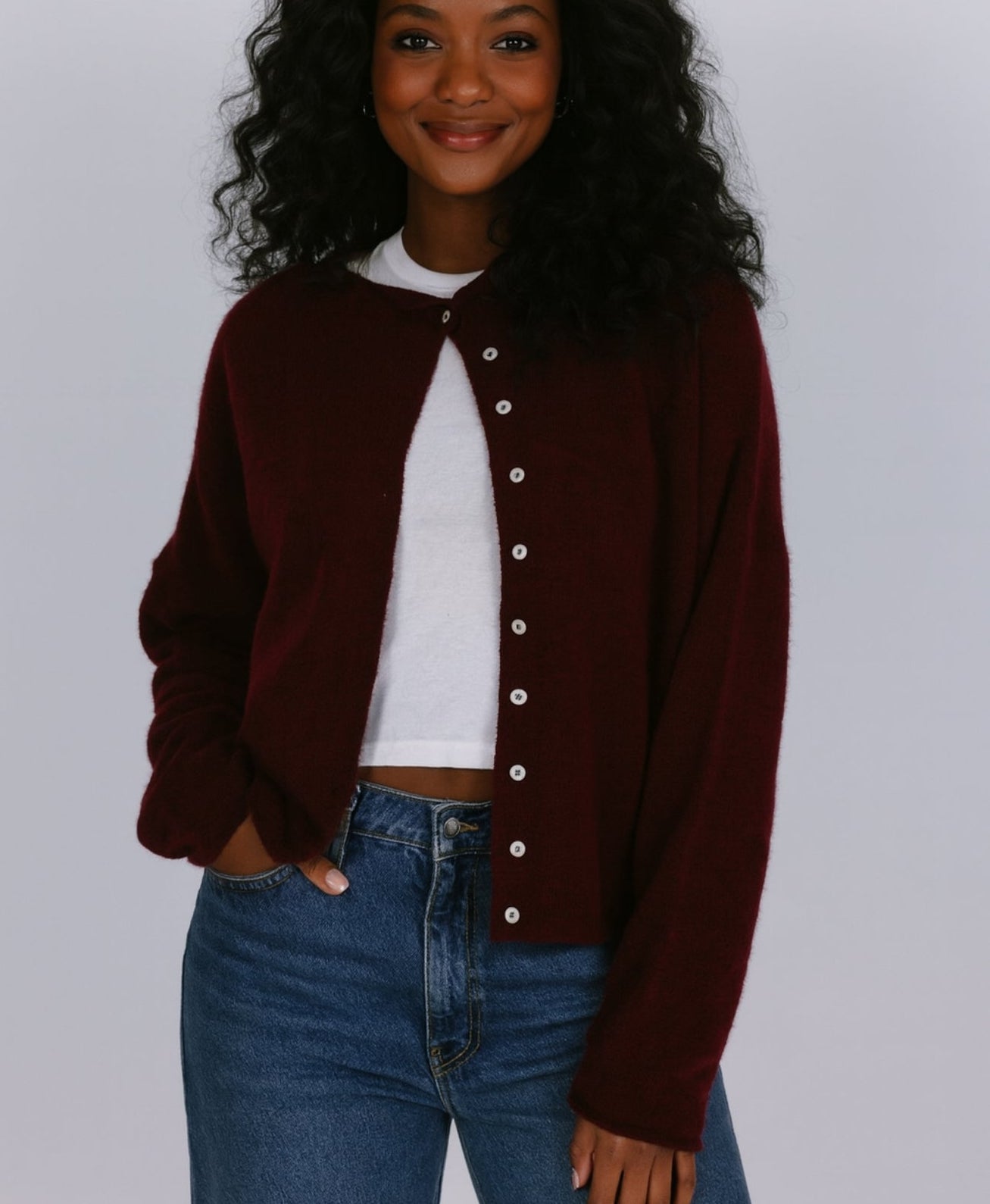 Kami Cardigan | Wine