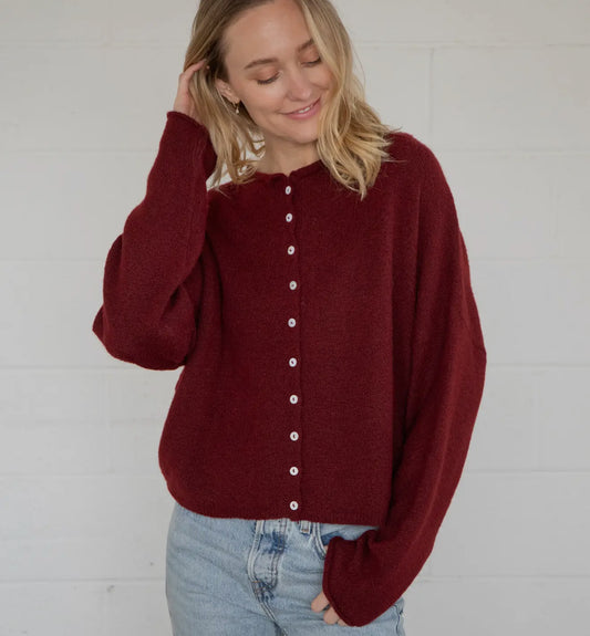 Kami Cardigan | Wine