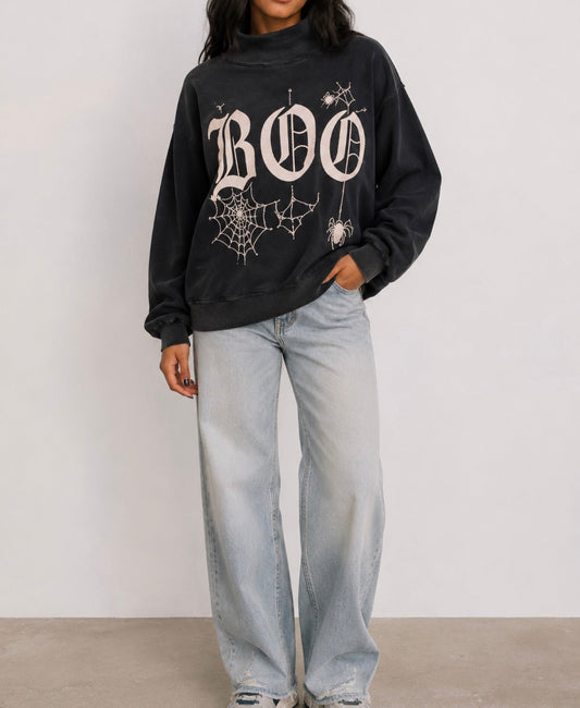 BOO Reversible Mock Neck