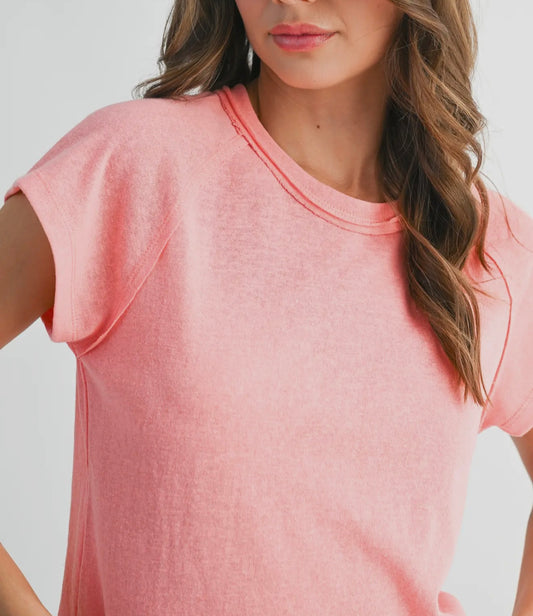 Rylee Tee | Peachy Pink