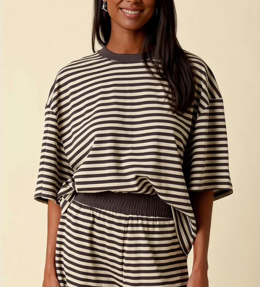 Ari Striped Relaxed Tee