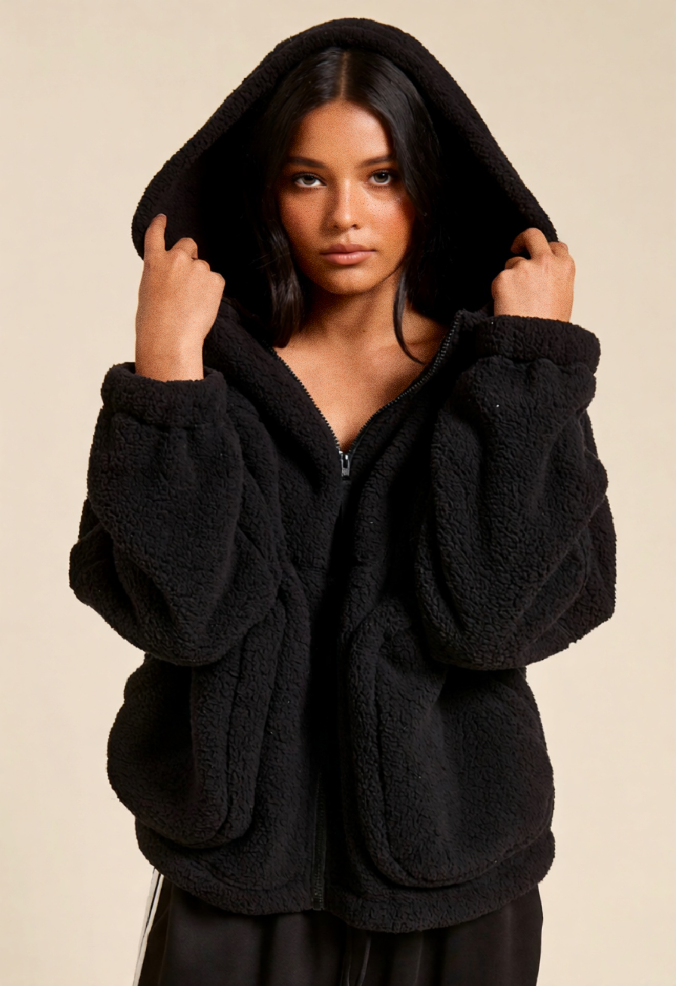 Karter Sherpa Zip Up Jacket