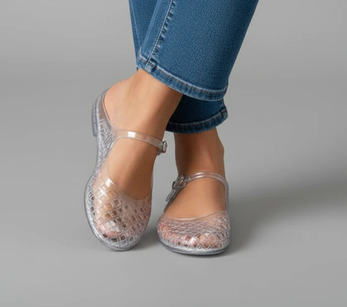 Jelly Ballerina slip on | clear