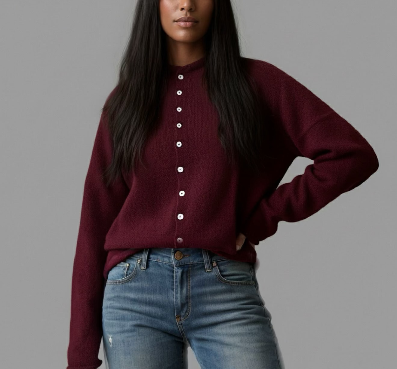 Kami Cardigan | Wine