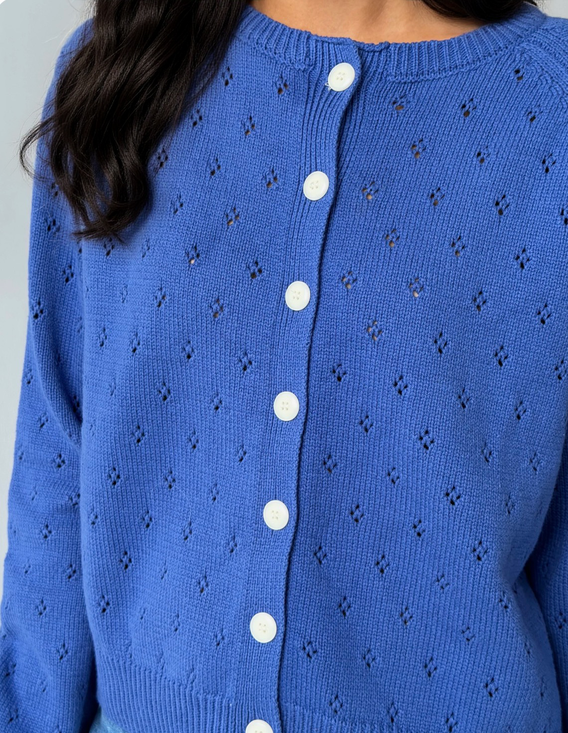 Daisy Eyelet Cardigan