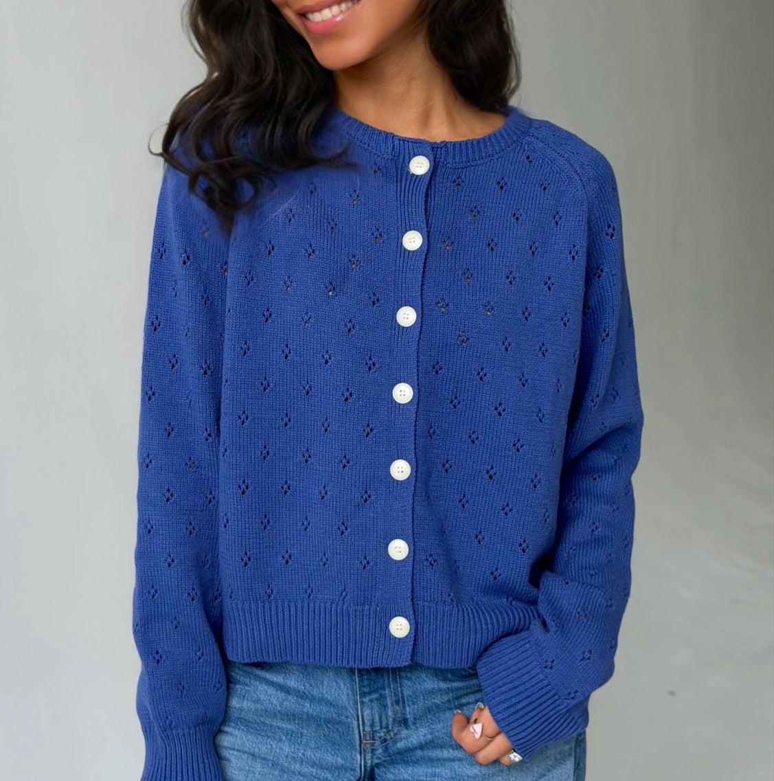 Daisy Eyelet Cardigan