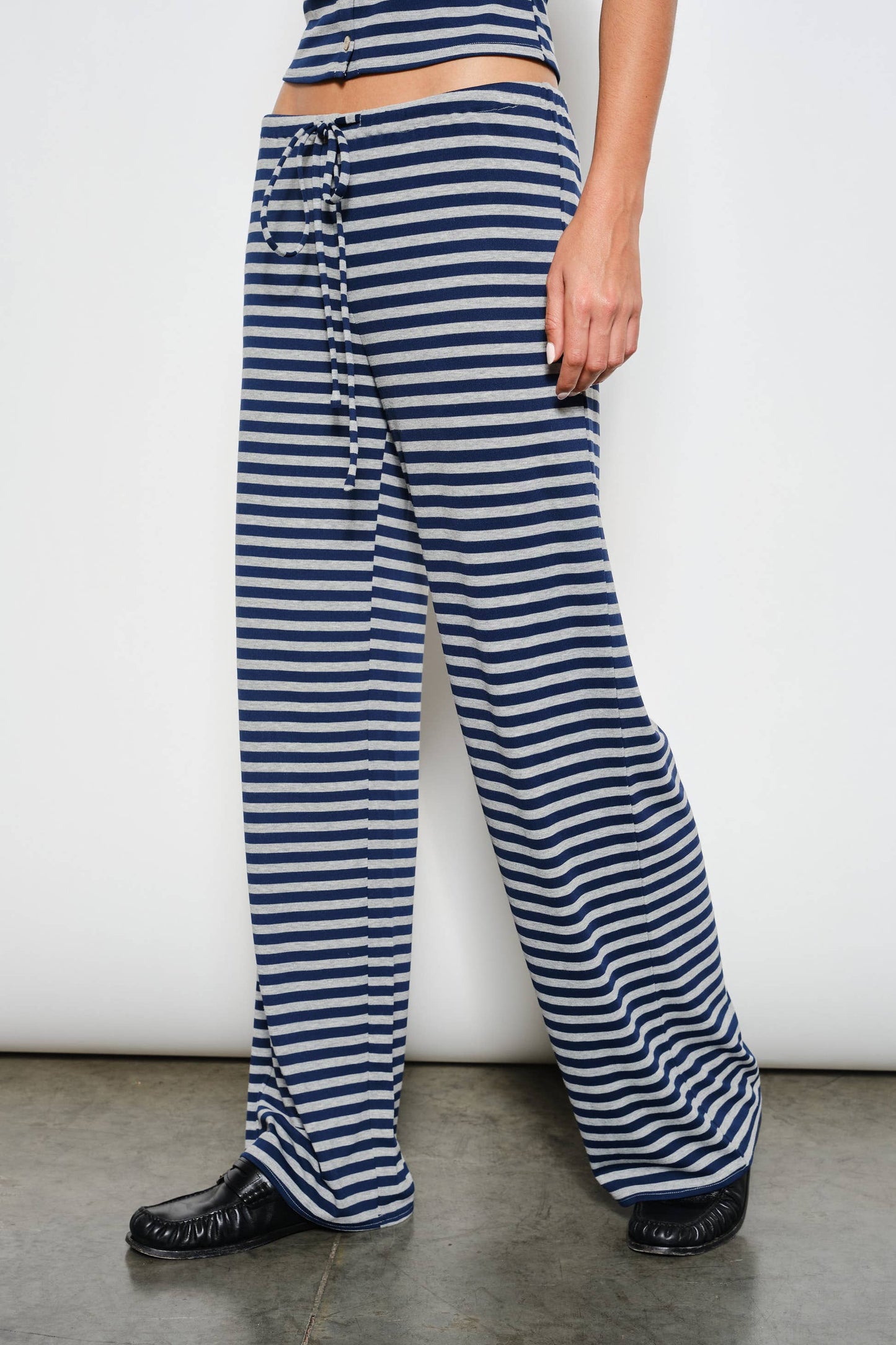 Stevie Striped Pants | Navy