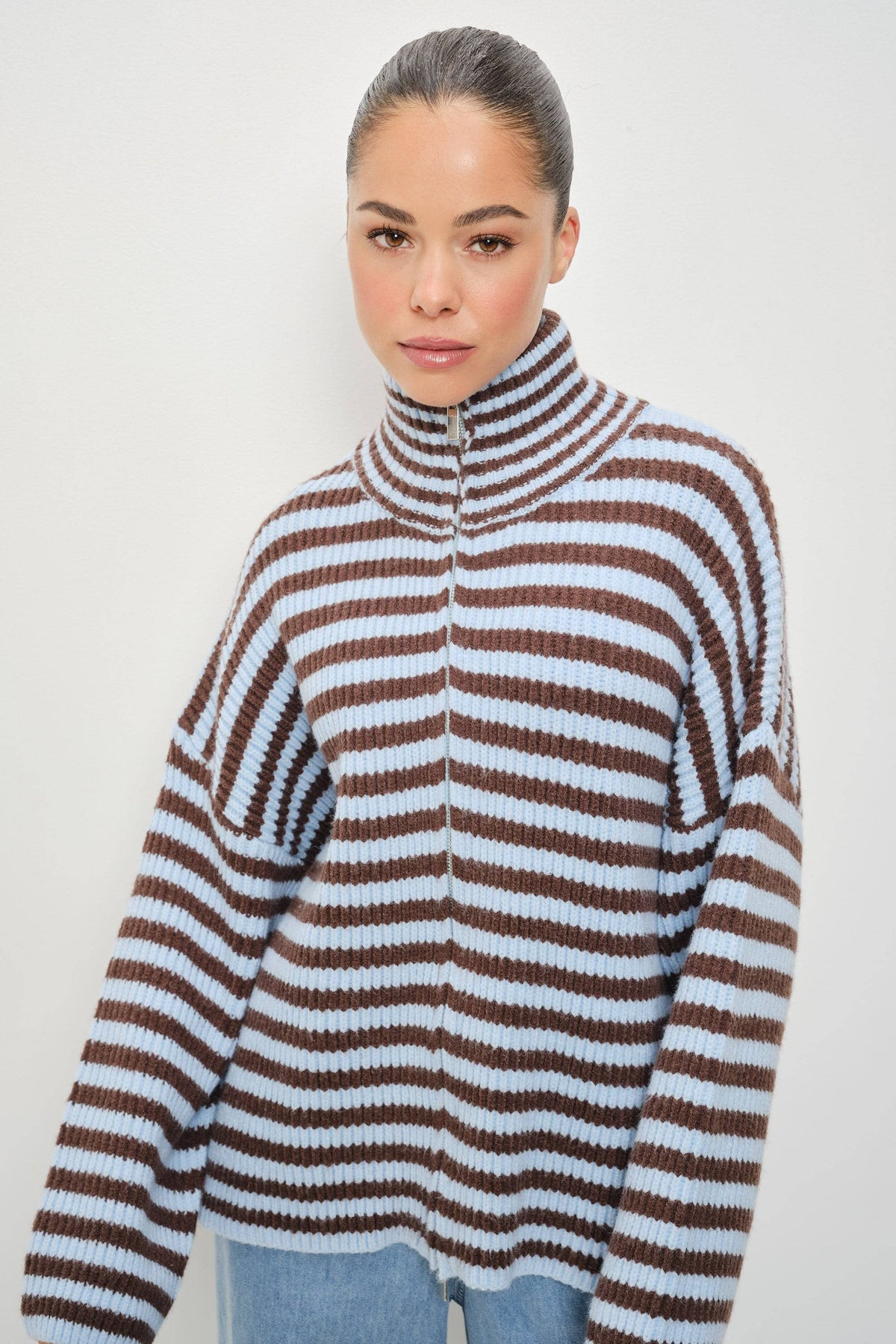 Lyla Mock Neck Cardigan