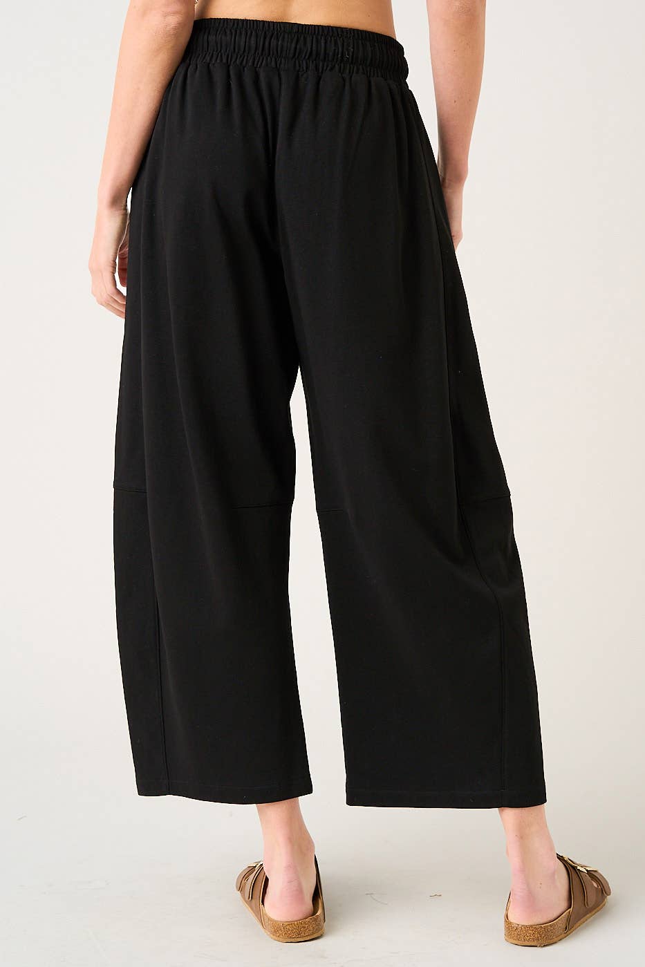 Bria Barrel Sweatpants | Black
