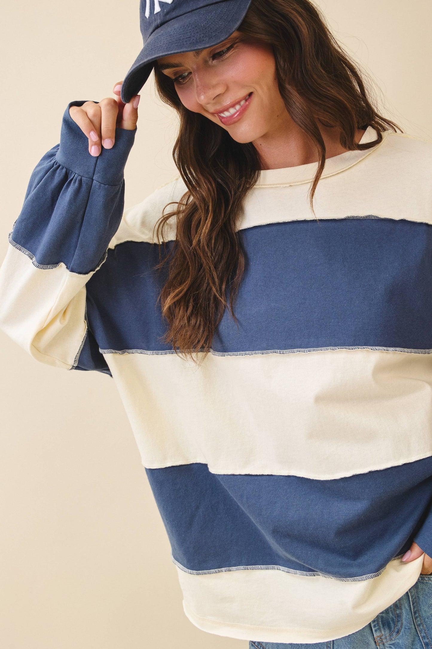 Aubrey Big Stripe Top