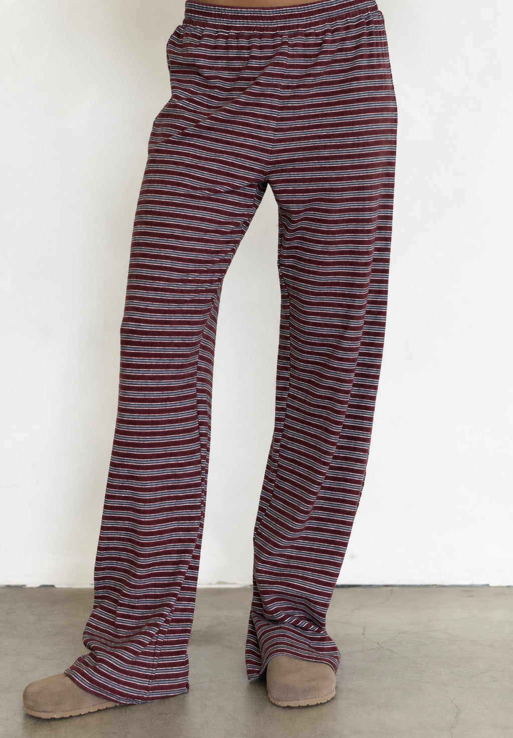 Celine Striped Pants | Wine