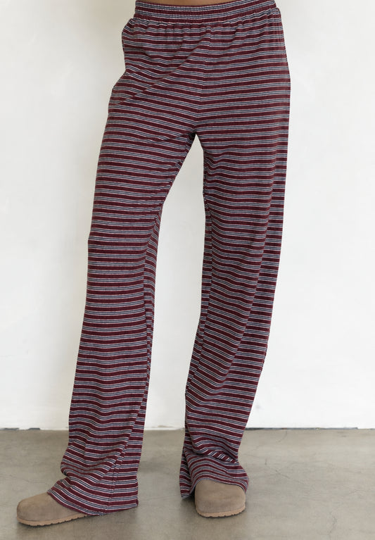 Celine Striped Pants | Wine