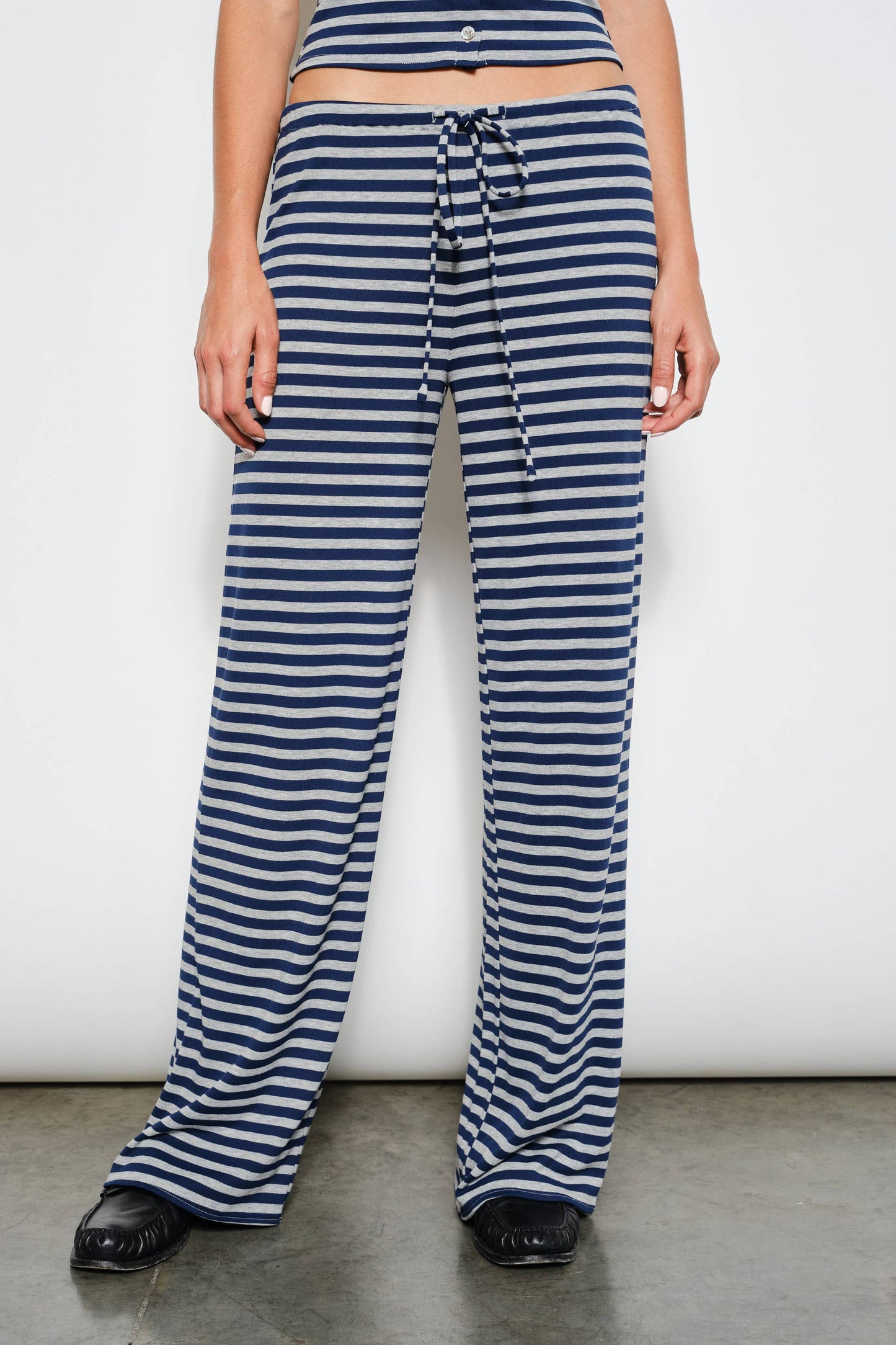 Stevie Striped Pants | Navy