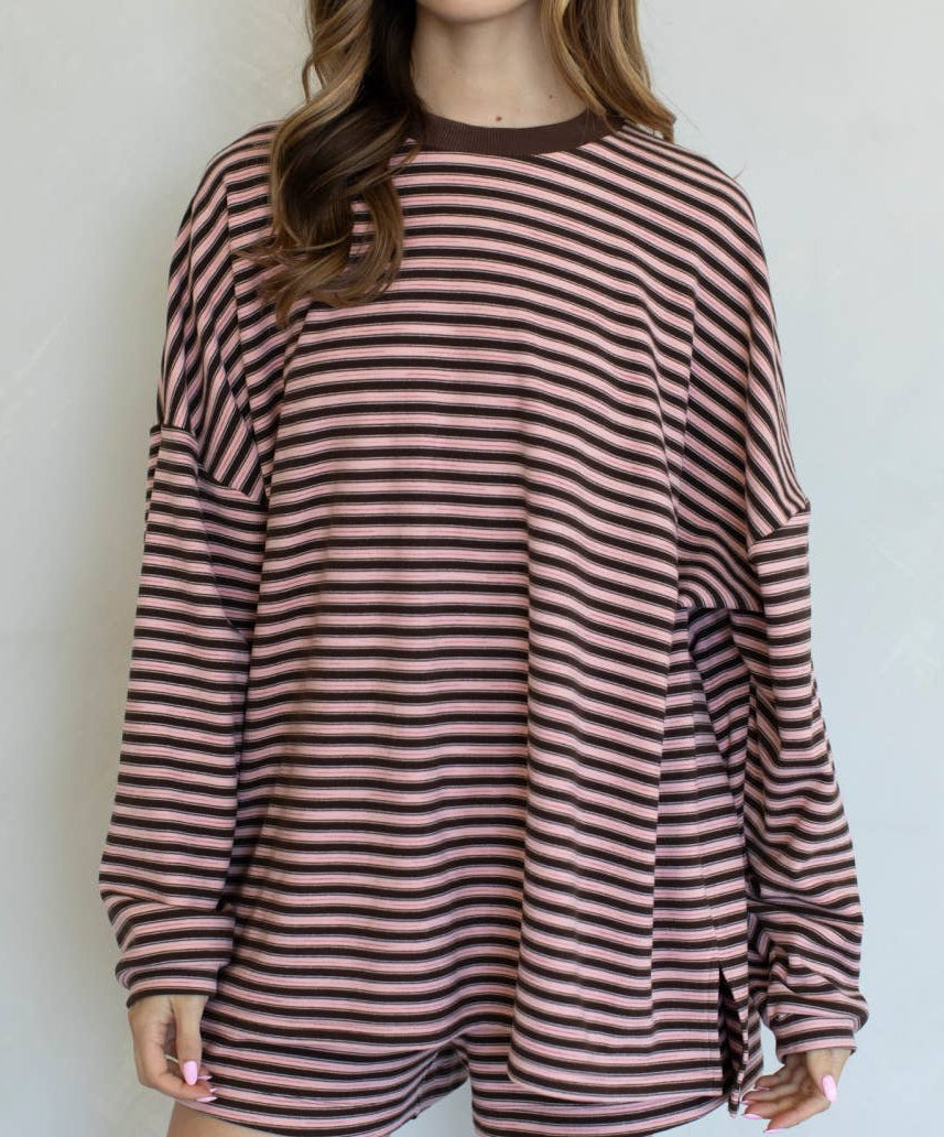 Christina Knit Pullover | Chocolate Strawberry