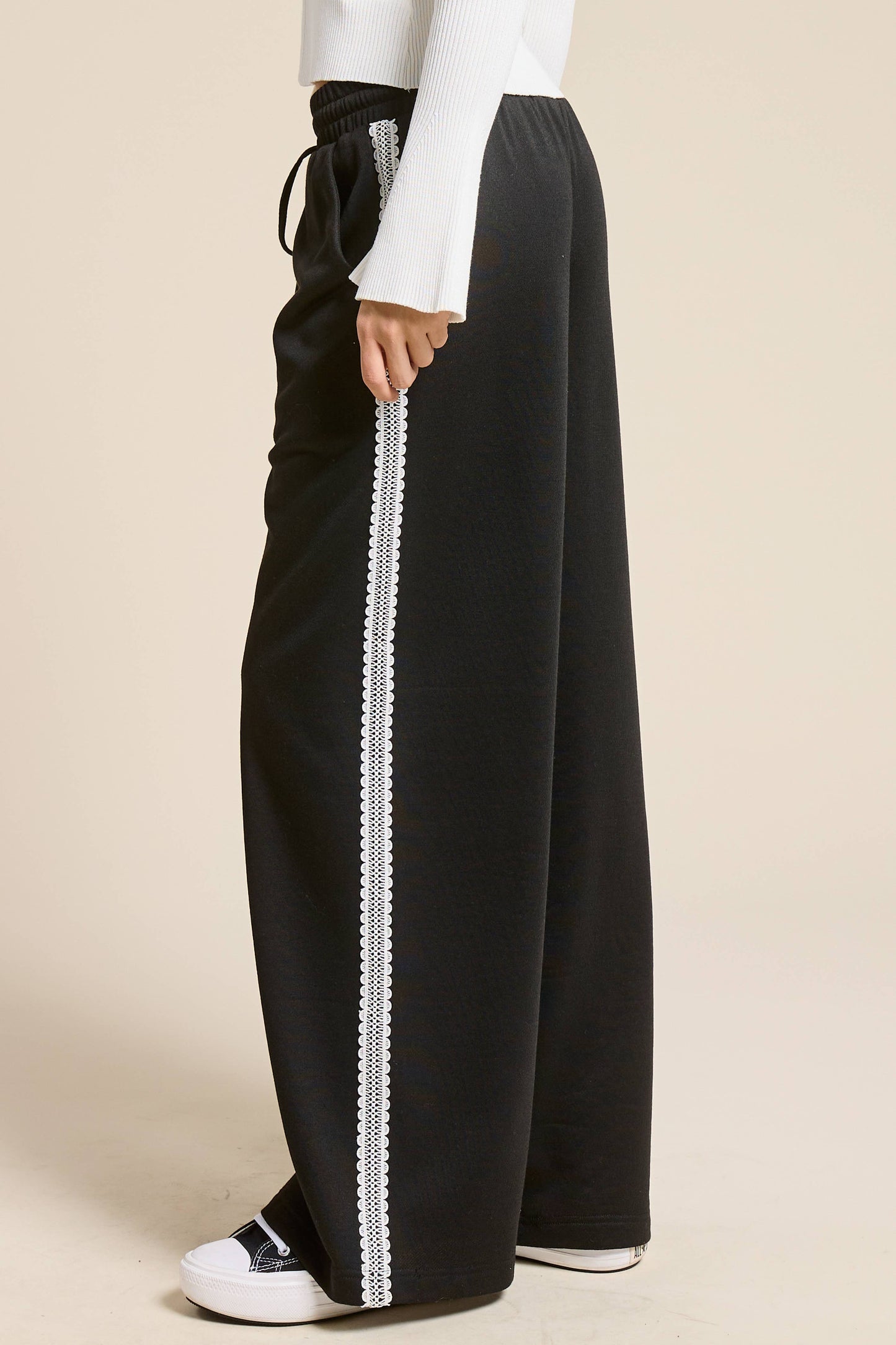 Kennedy Lace Trim Track Pant