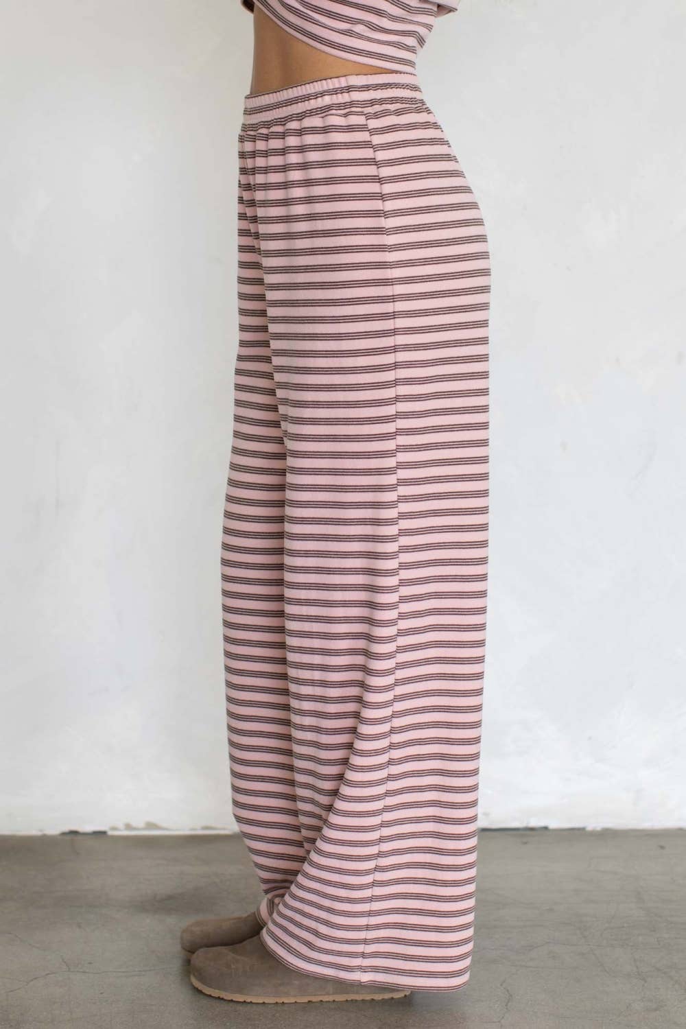 Whitney Brushed Knit Pants | Pink Honey