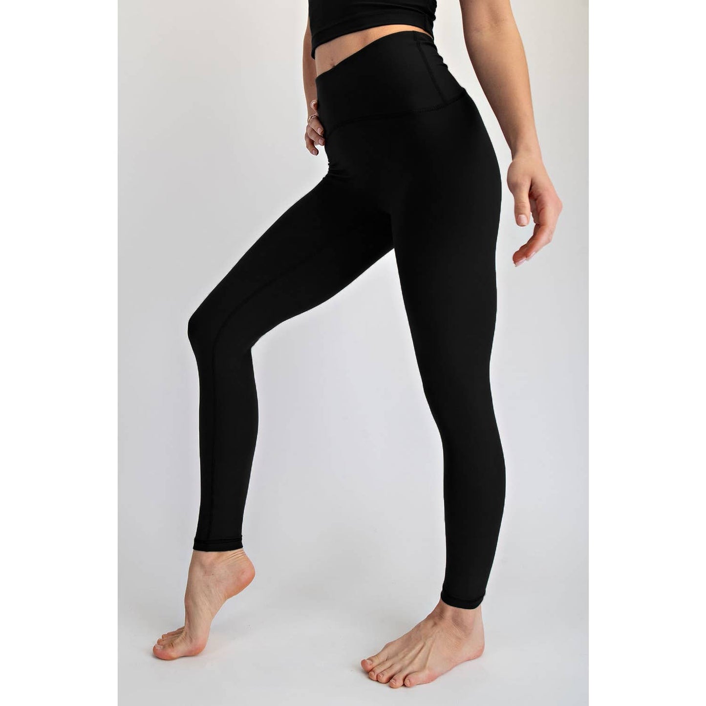 Buttery Soft Nylon Leggings | Black