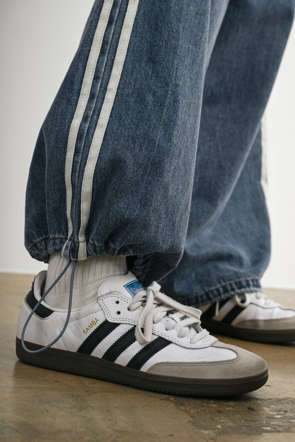 Vintage Stripe Denim Pants