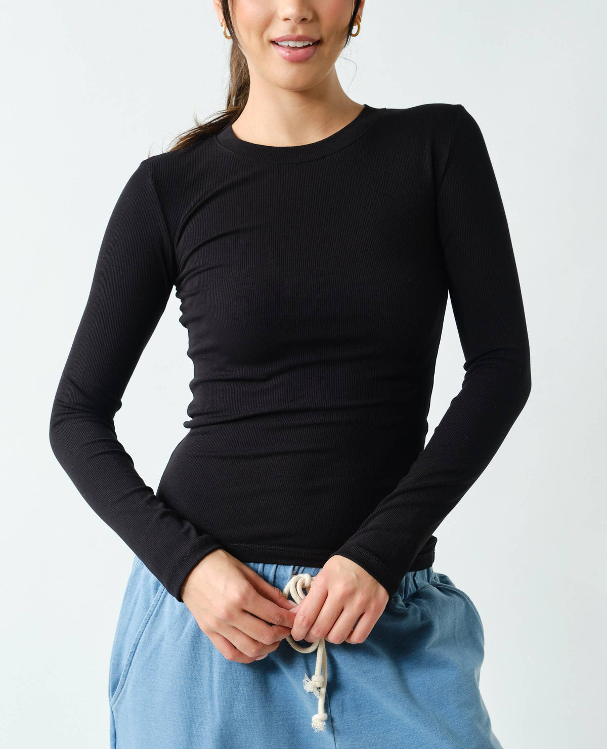 Essential Micro-Ribbed Top