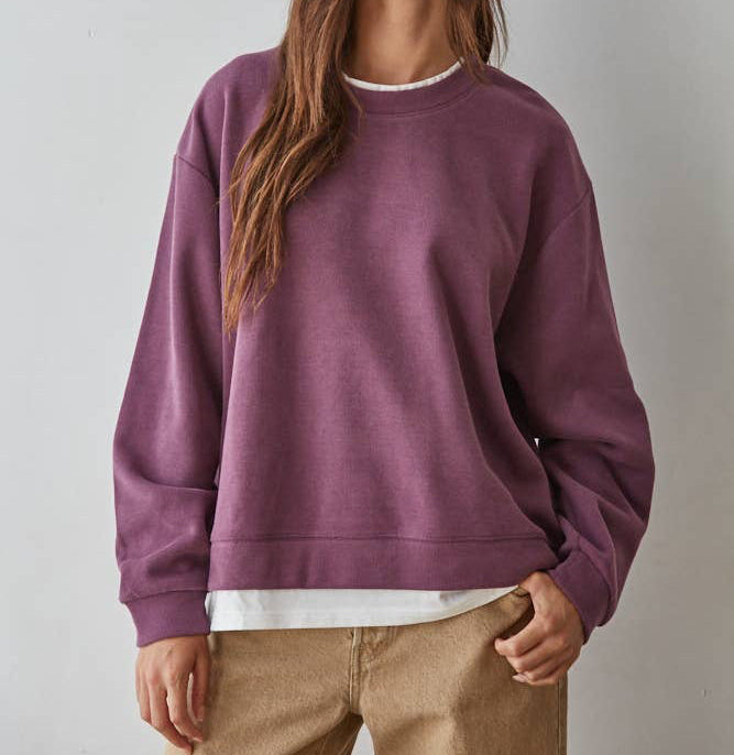 Twice is Nice Pullover| Plum
