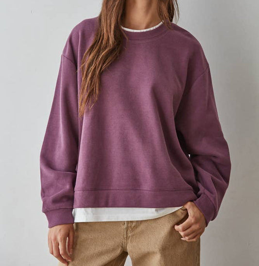 Twice is Nice Pullover| Plum