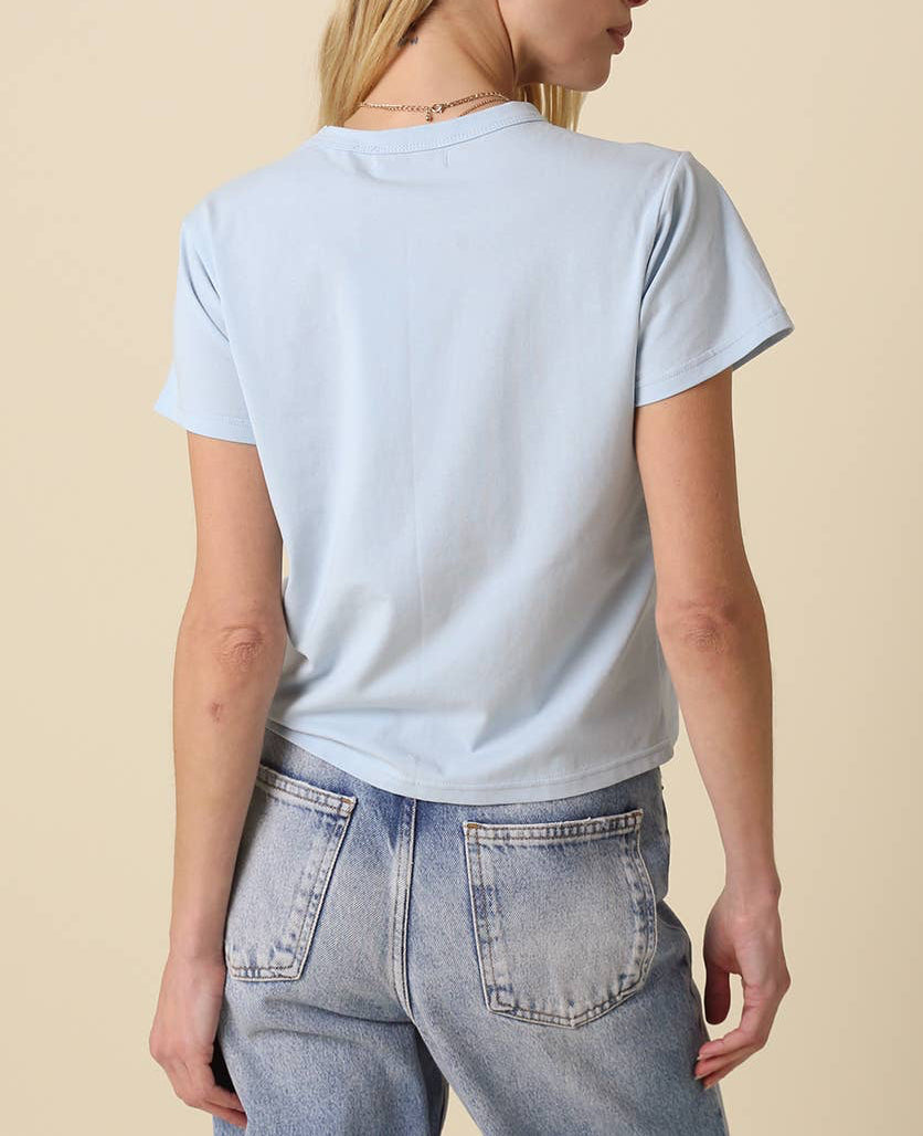 Ivy Vintage Tee| Powder Blue